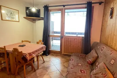 Image de Studio 4 pers à Méribel-Mottaret, pieds des pistes, terrasse et Tv