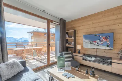 Image de Appartement de Standing 4 Pers, Vieil Alpe, Proche Centre et Pistes, Parking et Wifi Inclus