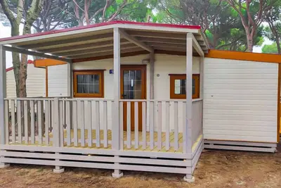 Image de Maison mobile avec piscine