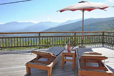 Maison en pierre avec vue sur le Canigou!