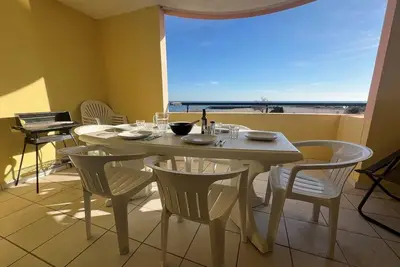 Image de Joli 2 pièces cabine vue mer piscine Rochelongue Cap d'Agde