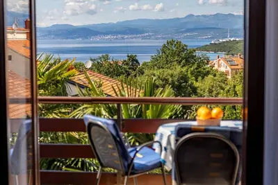 Image de Appartement d'une chambre avec le balcon et la vue sur le mer Njivice, Krk (A-21861-b)