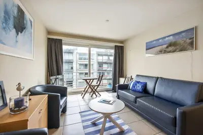 Image de Studio Ă St-Idesbald avec Balcon Vue Mer