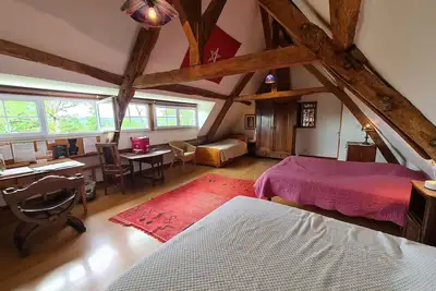 Image de Grande chambre calme avec vue, wifi et parking - Le PĂŞchereau