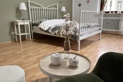Image de Idylle im GrĂĽnen bei Bamberg mit Dachterrasse und Panoramablick