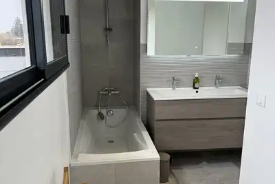 Image de Loue maison climatisée avec dépendance - 12 couchages avec piscine chauffée