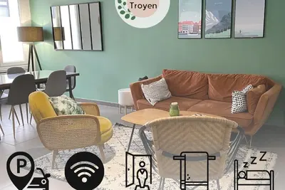 Image de Spacieux Duplex à Troyes - 6\/8p - 2 Parks Gratuits - Idéal Groupes\/Familles