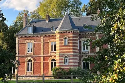 Image de Manoir en Haute-Normandie, de 1878, 6 ch. (10 pers max) à 25' de la mer