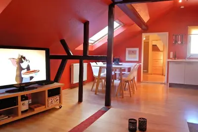 Image de Appartement 'Ferienhaus Rheinblick Wohnung 4' avec terrasse partagée, Wi-Fi et climatisation