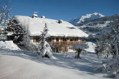 Image de Appartement 50m2 Megève/Demi-Quartier, vue Mt Blanc, atelier d'artiste rénové