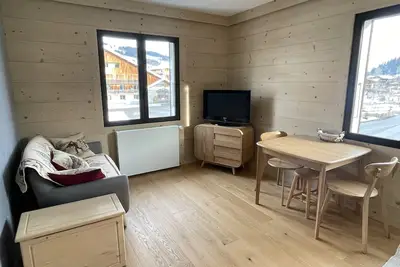 Image de Megève au centre du village, à 5 min à pieds de la télécabine Le Chamois