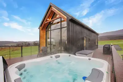 Image de Blue Ridge Mini Lux Retreat 1 w\/ Hot Tub + Sauna