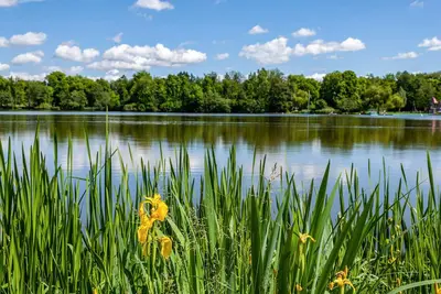 Image de Appartement \"Am Stadtsee\" avec vue sur le lac, jardin privé et Wi-Fi