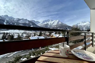 Image de Studio cabine 4 pers avec balcon, près commerces et navette gratuite