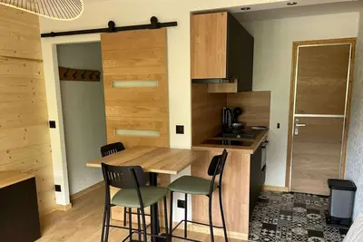 Image de Studio rénové pour 4 au Grand-Bornand, balcon, casier à ski