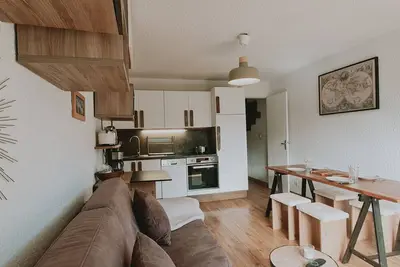 Image de Superbe Studio 2/4 pers balcon vue pistes