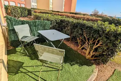 Image de Cap D'Agde, 2 pièces vue mer et espaces verts avec place de parking 4 personnes