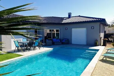 Image de Maison de vacances Pomérols pour 1 - 8 personnes avec 3 chambres à coucher - Maison de vacances indé
