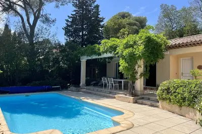 Image de Cosy villa with swimming pool in a quiet area walking distance to the beach