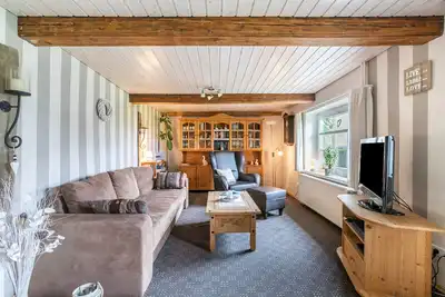 Image de Appartement 'Fördehof Petersen - Am Wald' avec vue sur la mer, terrasse partagée et Wi-Fi