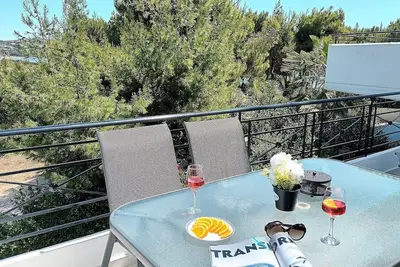 Sounio Dea Del Mare complex by the sea. Apartment Irida.