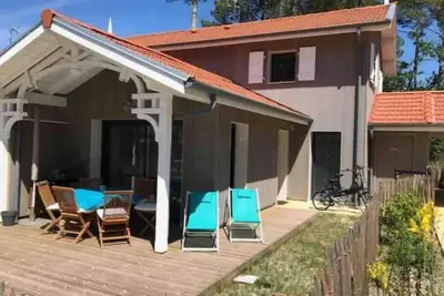 Image de La Cigale du Pyla, au cœur de l'écoquartier avec piscine commune