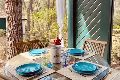 Image de 🌾 Petit cocon salé, maison sous les pins à 5 minutes de la plage🌾
