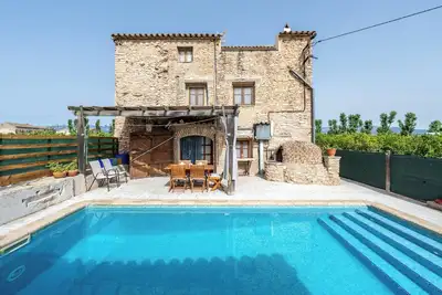 Image de Maison de vacances 'Lo Molí De La Jòrdia' avec piscine privée, Wi-Fi et climatisation