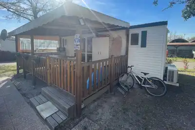 Image de Mobilhome 4\/6 personnes climatisé ds camping 3* Azur au bord du lac de Soustons