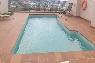 Moraira Seaview Appartment Vi in Benitachell With a Small Rooftop Pool