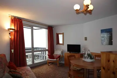 Image de 3ème étage, balcon, télévision, casier à ski, 36m², Les Orres
