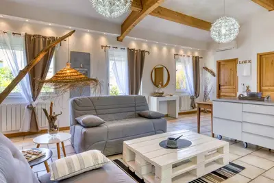 Image de 'Les bois flottés' avec terrasse privée, Wi-Fi et climatisation