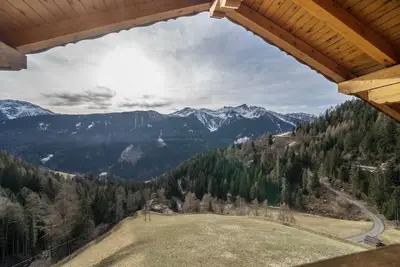 Image de Appartement 'Thalhof Kornigl' avec vue sur les montagnes, jardin partagé et Wi-Fi