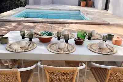 Image de Piscine, Pétanque, sieste sous le Chêne: Bienvenue à la Maison Garrigue