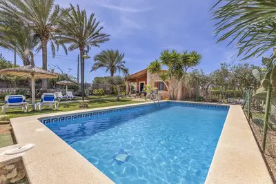 Image de Maison de vacances 'Buganvilla Es Trenc' avec piscine privée, Wi-Fi et climatisation