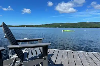 Long Pond Camp; Lakeside; Private Dock; Sunsets; Walk to Belgrade Lakes Village!