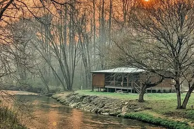 Image de Pet Friendly Creekside Cabin w/Hot Tub & Fire Pit!