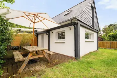 Image de Petite maison 'Grand Gîte Sable D' Or 600m Plage' avec terrasse privée et Wi-Fi