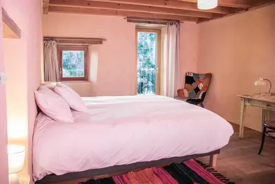 Image de Chambre avec vue mer dans l'éco-lodge de Carbonaccio