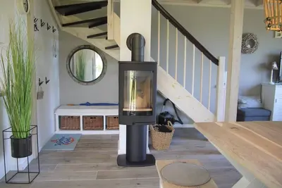 Image de Luxus Ferienhaus für an der Ostsee mit Direktem Meerblick, Sauna und Kamin