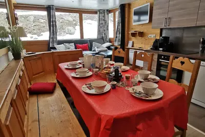 Image de Appart. cosy (47m²) de 3 chambres avec grand séjour au pied des pistes (Sérac)