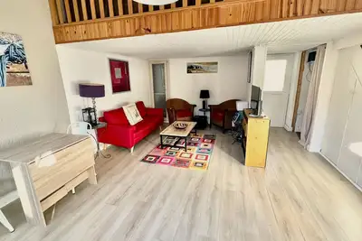 Image de Maison de vacances de 60m² au Barcarès, T2, mezzanine, cour, secteur Le Lydia