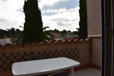 Image de Appartement Duplex Climat' 3 pièces, proche plage à Argelès, terrasse, parking, Wifi, 6 pers