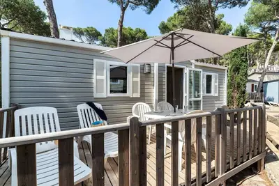 Image de Mobil-home - Aufgedeckte Terrasse