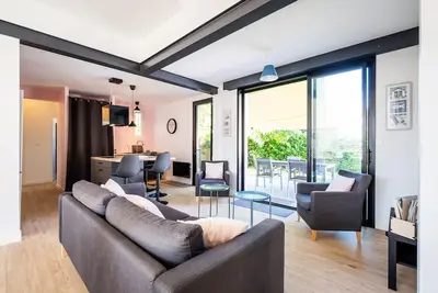 Image de À 150m de la plage, maison avec jardin pour 9