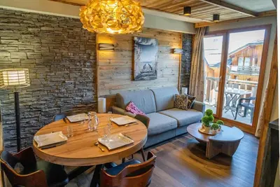 Image de 3ème étage, vue station, piscine, balcon, télévision, casier à ski, 35m², Les Orres