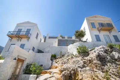 Image de Luxury family villa with panoramic views of Symi, jacuzzi and beach access