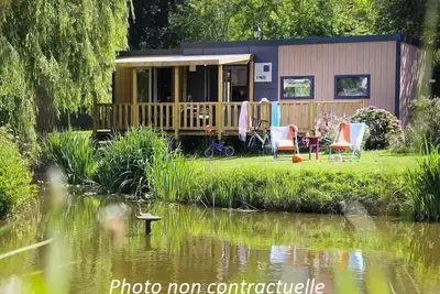 Image de Mobilheim Taos 40m2 (3 Schlafzimmer 2 Badezimmer) + Terrasse am Teich 6 Personen