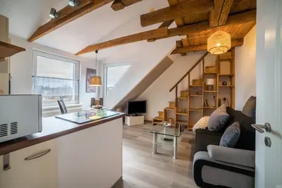 Image de Appartement \"Im Harzer Vogelnest Finkennest\" avec vue sur montagne et Wi-Fi