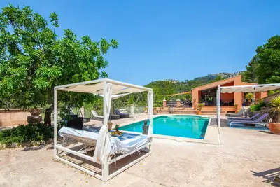 Maison de campagne \"Sa Fuente\" avec vue sur la montagne, Wi-Fi et climatisation
